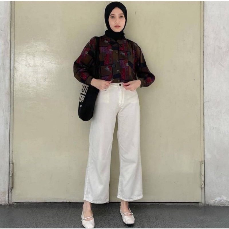 Kulot Jeans Putih