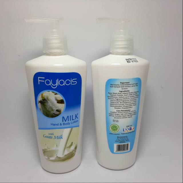 HAND BODY LOTION FAYLACIS GOATS MILK 250 ML BPOM