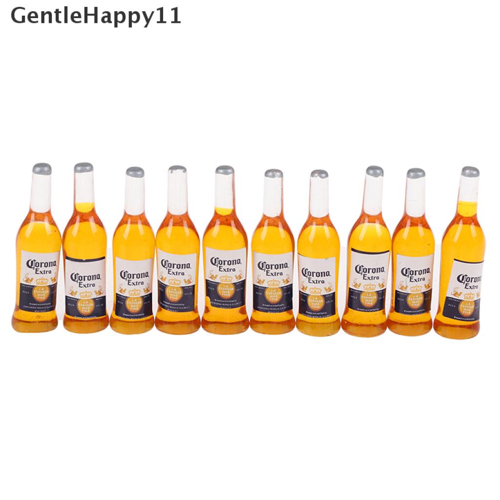 Gentlehappy 10pcs1per12rumah Boneka Miniatur Botol Resin Simulasi Model Botol Anggur