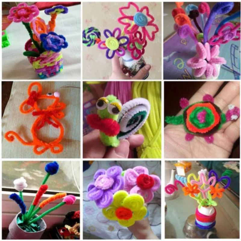 Kawat Bulu Mercy / Pipe Cleaner Mainan Edukasi Anak