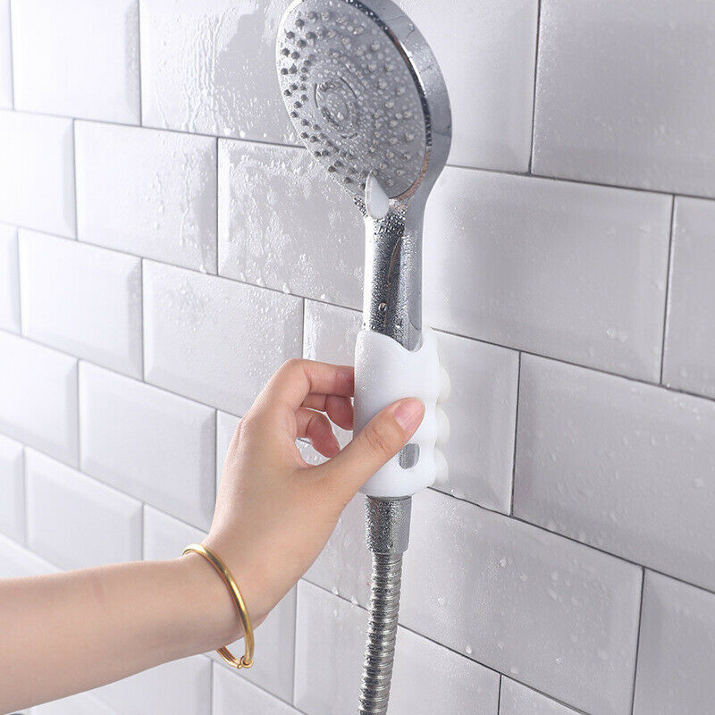 Bracket Stand Holder Kepala Shower Bahan Silikon Dapat Dilepas Untuk Kamar Mandi