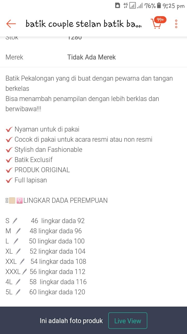 Batik Couple Stelan Batik Batik Lengan Panjang Full Trikot