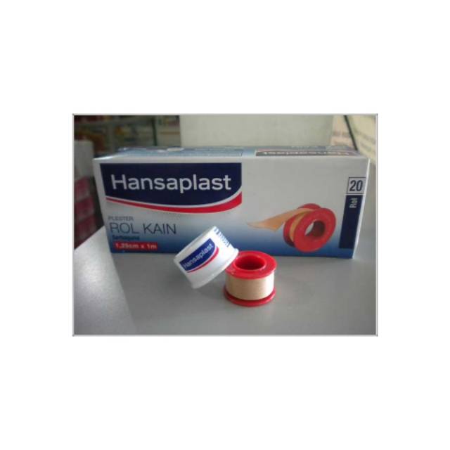 Hansaplast 1,25 cm x 1 M / Hansaplast roll kain / Plester roll kain