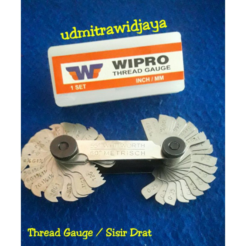 Thread Gauge / Sisir Drat /Suri Dratt / Thread Screw Picth Gauge  Wipro