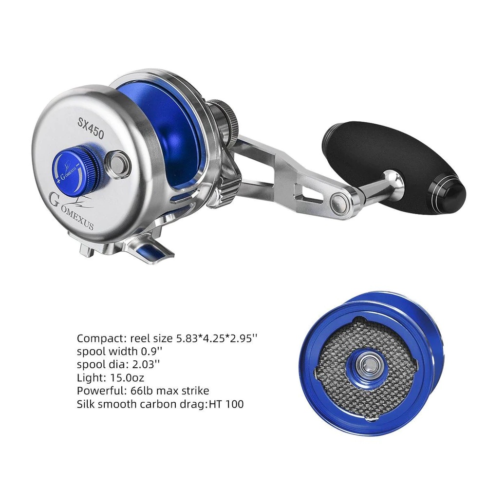 Reel Pancing GOMEXUS® SLOW PITCH JIGGING REEL SX450 Overhead