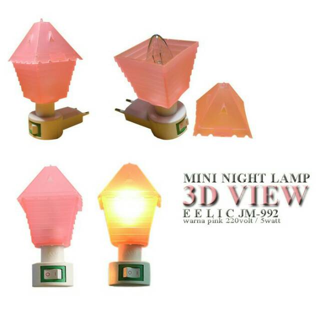 Lampu Tidur Model Rumah 992