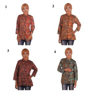 Blus Batik I Blouse Batik I Blus Kerja Wanita Batik Alika