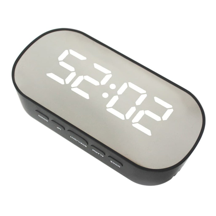 Jam Meja Pintar Digital LED DT-6506 / Jam Weker Digital Desktop Smart Clock Putih