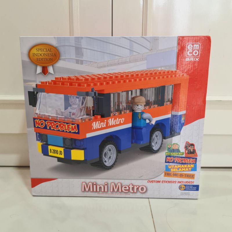 Mainan Emco Brix Metro Mini Metromini - Mainan Balok Anak