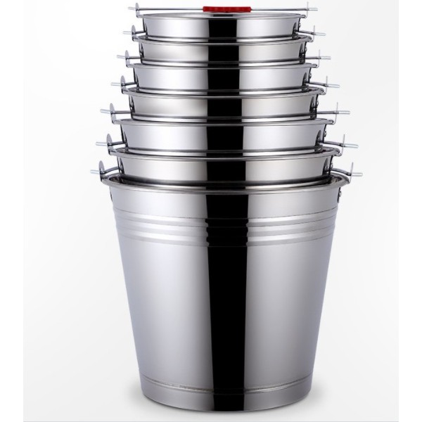 Ember Stainless dengan Handle 28CM/8L dan 30CM/10L