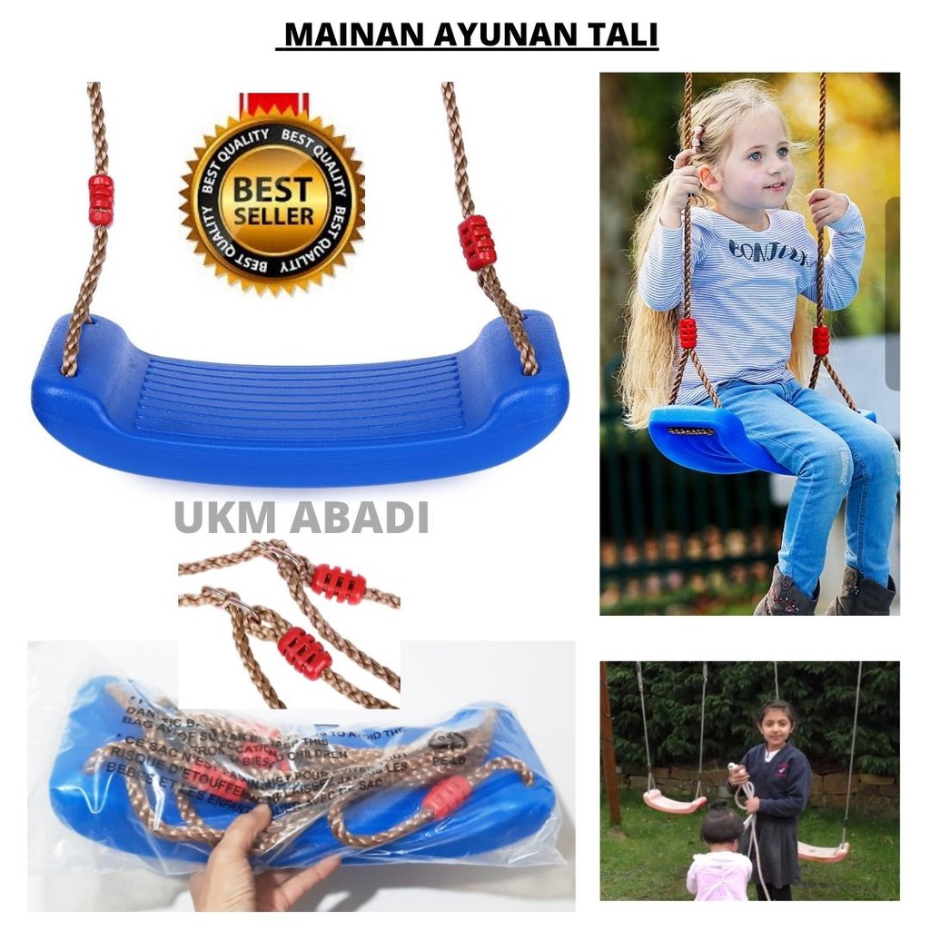 Mainan Ayunan Tali Tambang Nylon Buckle Besi In Outdoor Swing Rope Anak Dewasa 111124