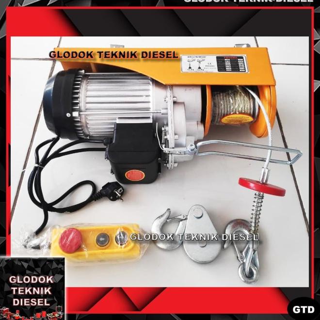 Electric Wire Rope Hoist 1 Ton 1200 Kg 12M Takel Katrol Listrik 1200Kg