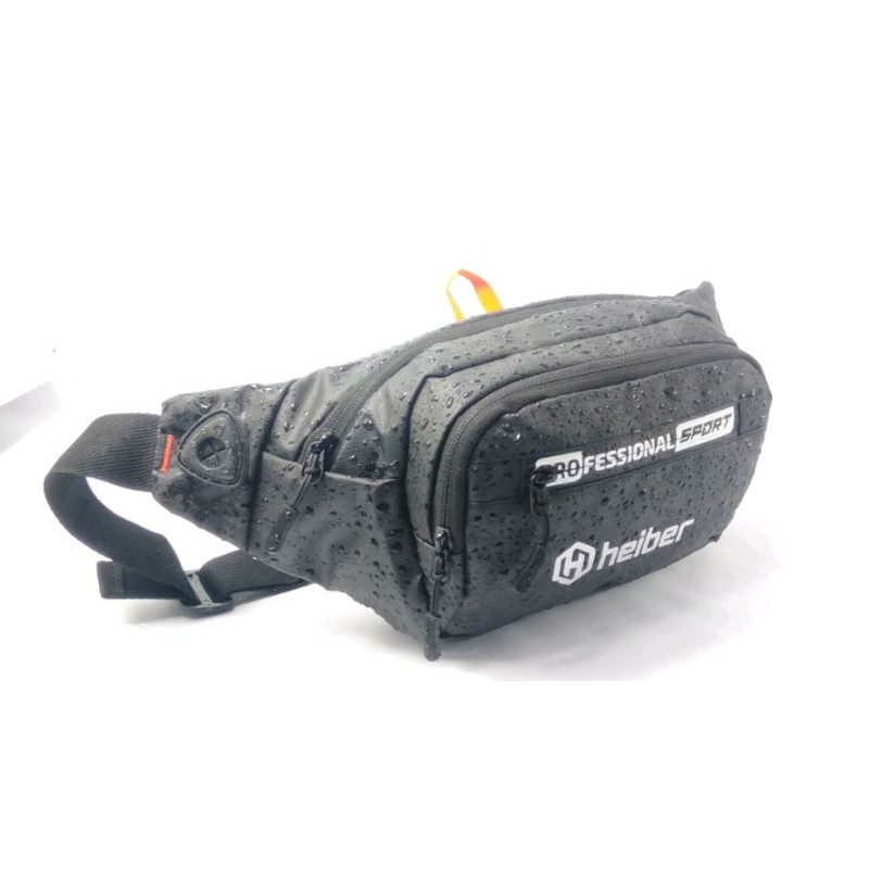 Waistbag Waterproof HEIBER Simpel | Tas Selempang Pria Dan Wanita (Anti Air)