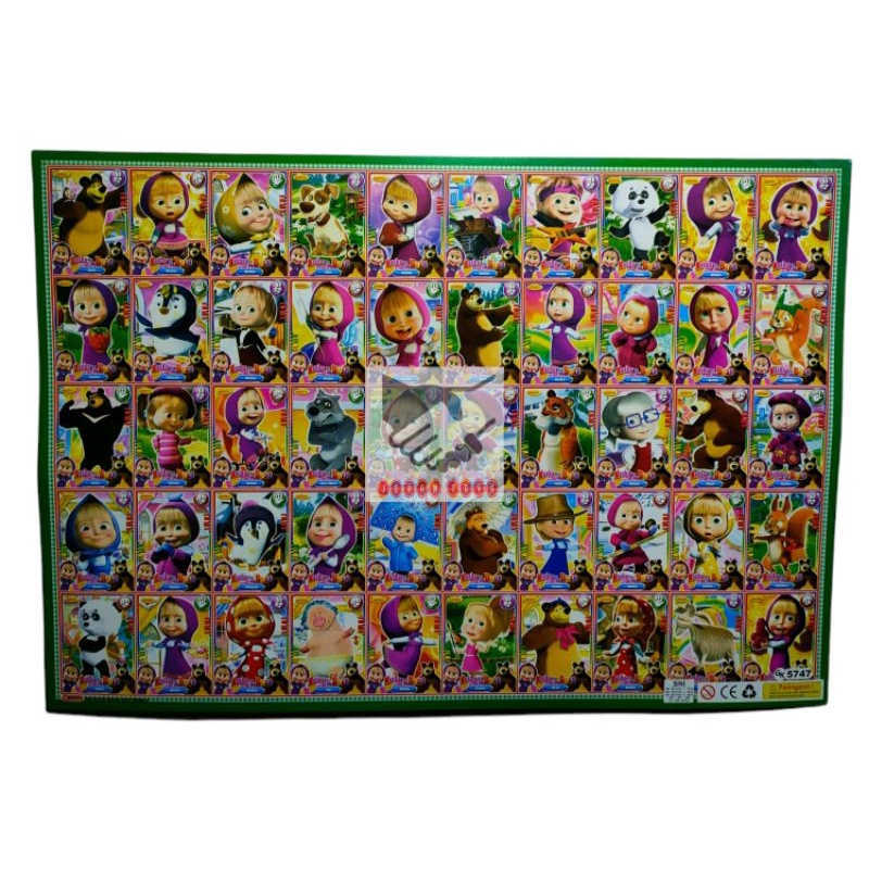 Gambaran Lembaran 50 motif ( 10 Selembar)