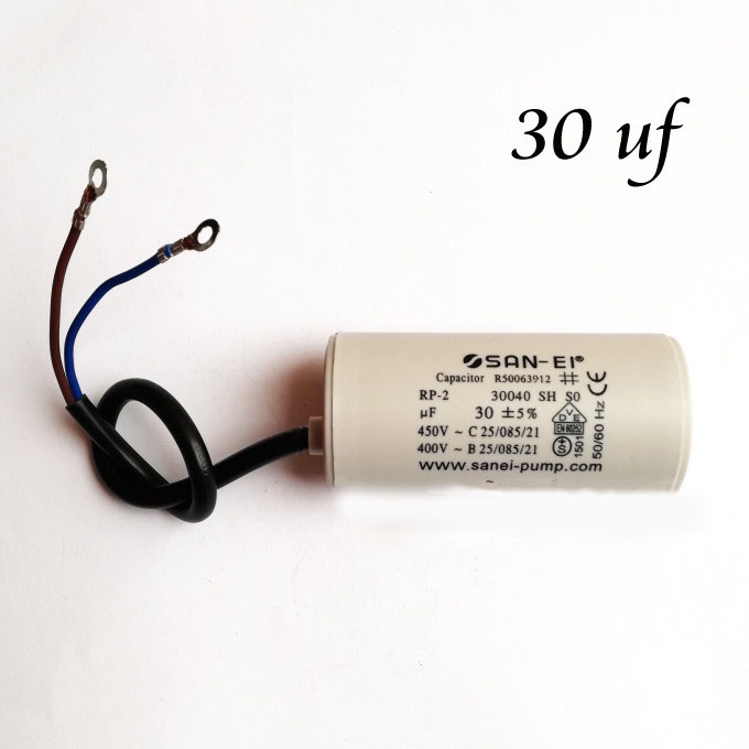 30 uf / 450 V SAN-EI Capacitor / Kapasitor Bulat / Capasitor Pompa Air