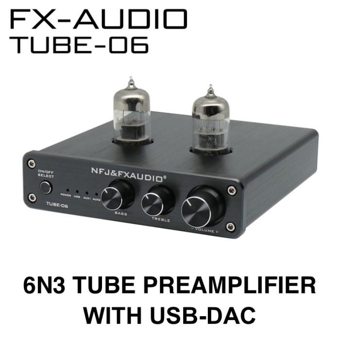 Plifie | Fx-Audio Tube-06 Preamplifier Home Audio Tube 6N3 With Usb-Dac Black Berkualitas