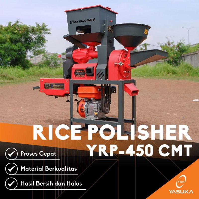 Mesin Rice Polisher & Diskmill Mesin Giling Padi Yasuka YRP 450 CMT