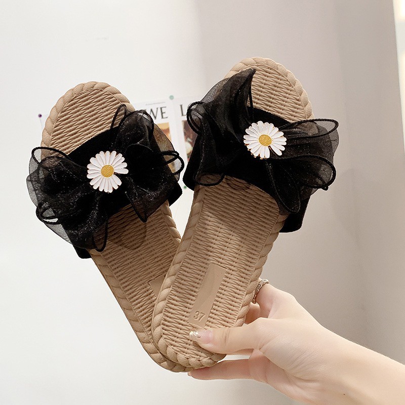 NDY 05 SANDAL FLIPFLOP PITA TALI SUN FLOWERS