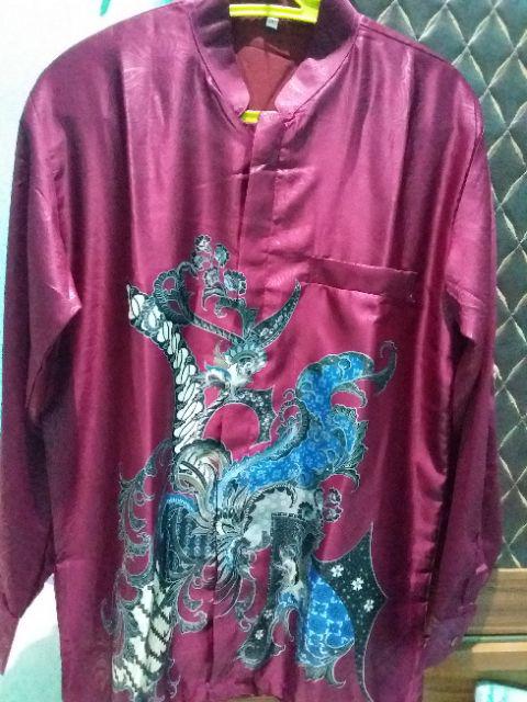 Kemeja Koko Semi Sutera 432 . Batik Pesta