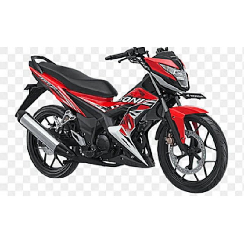 striping honda sonic 150 2017 merah putih list body motor standar