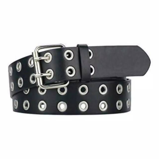 Ikat pinggang Korea eyelet punk Ring belt fashion unisex wanita/pria