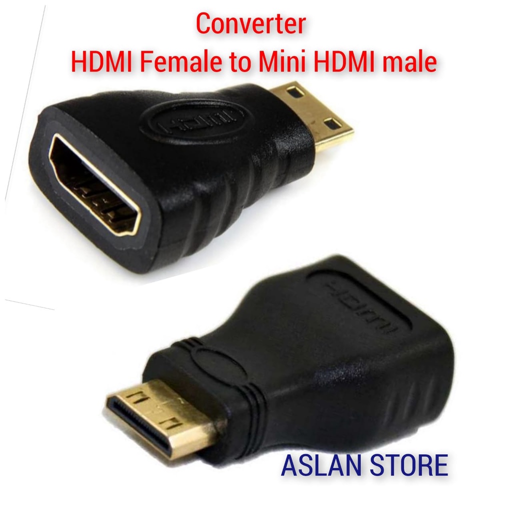 Konektor Connector MINI HDMI to HDMI Adapter soket HDMI malet o mini HDMI male