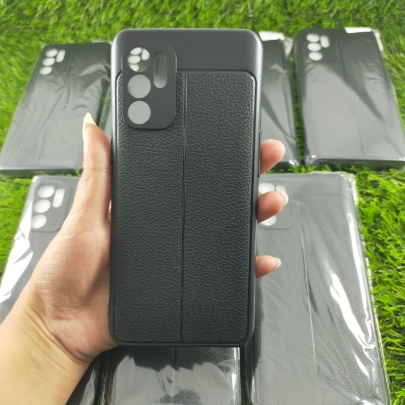 Auto Focus Oppo Reno 6 4G Infinix Note 10 Pro Leather Soft Case AUTOFOCUS Motif Kulit Jeruk