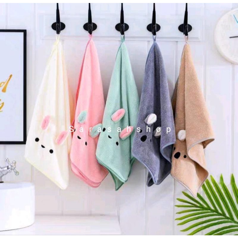 Handuk Anak Premium Microfiber Bulu Lembut Uk 50x100 dan 60x120 cm Daya serap tinggi dan lembut