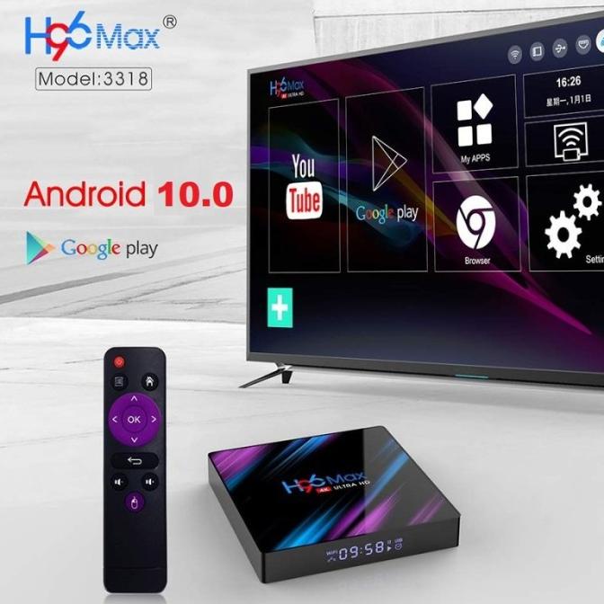 Android Tv BOX H96 MAX X3 RAM 4 ROM 32 Android 9.0 S905X3 Wifi