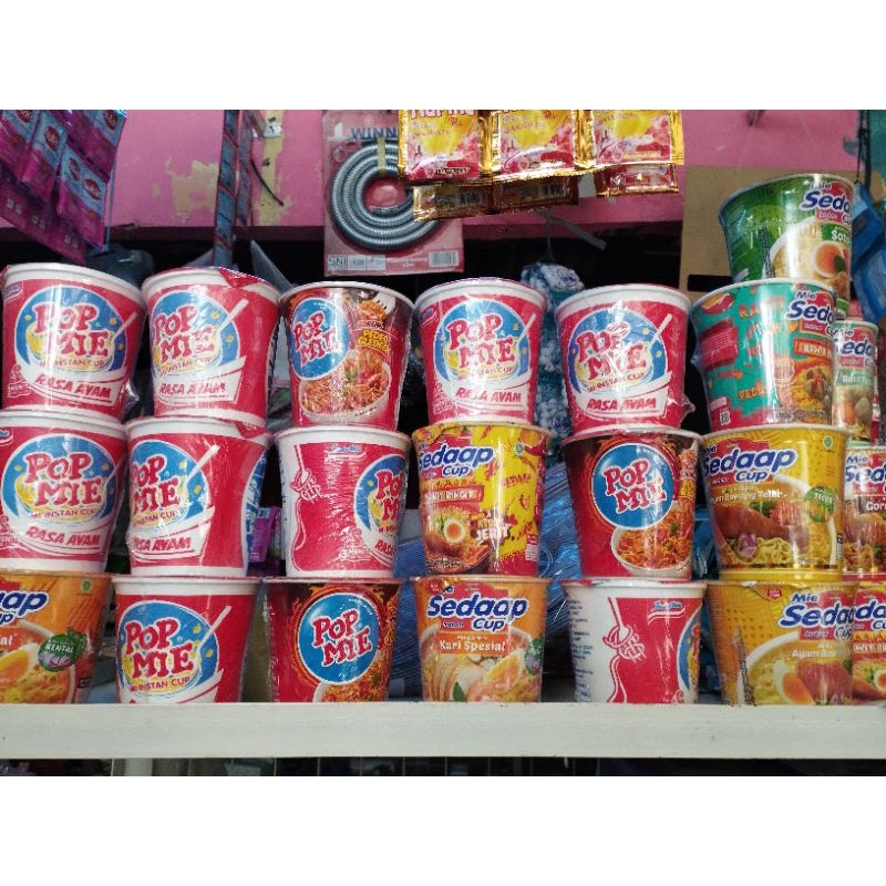 

pop mie/sedap cup