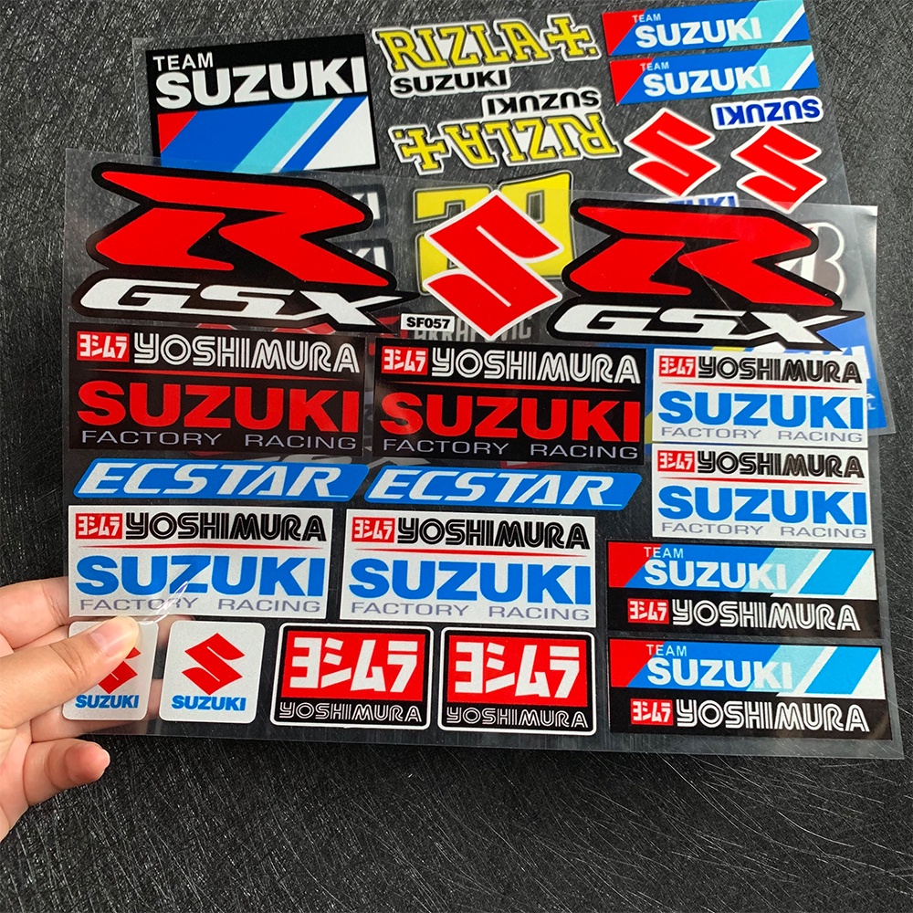 Stiker Reflektif Motif Rel Samping Untuk SUZUKI GSXR GSX R600 750 1000