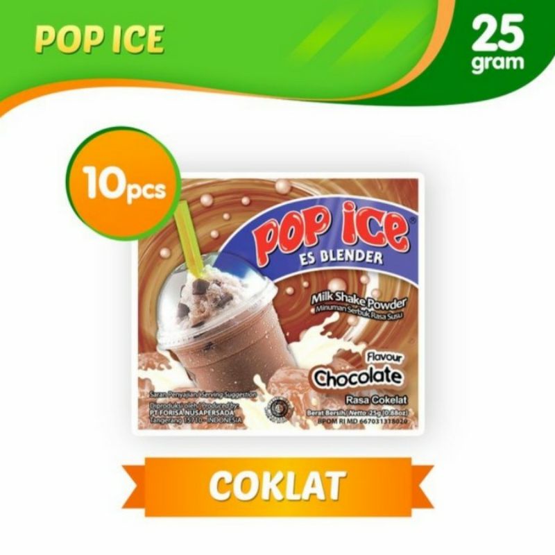 

Pop Ice Es Blender Renceng 10 Pcs Sachet 25gram All Varian