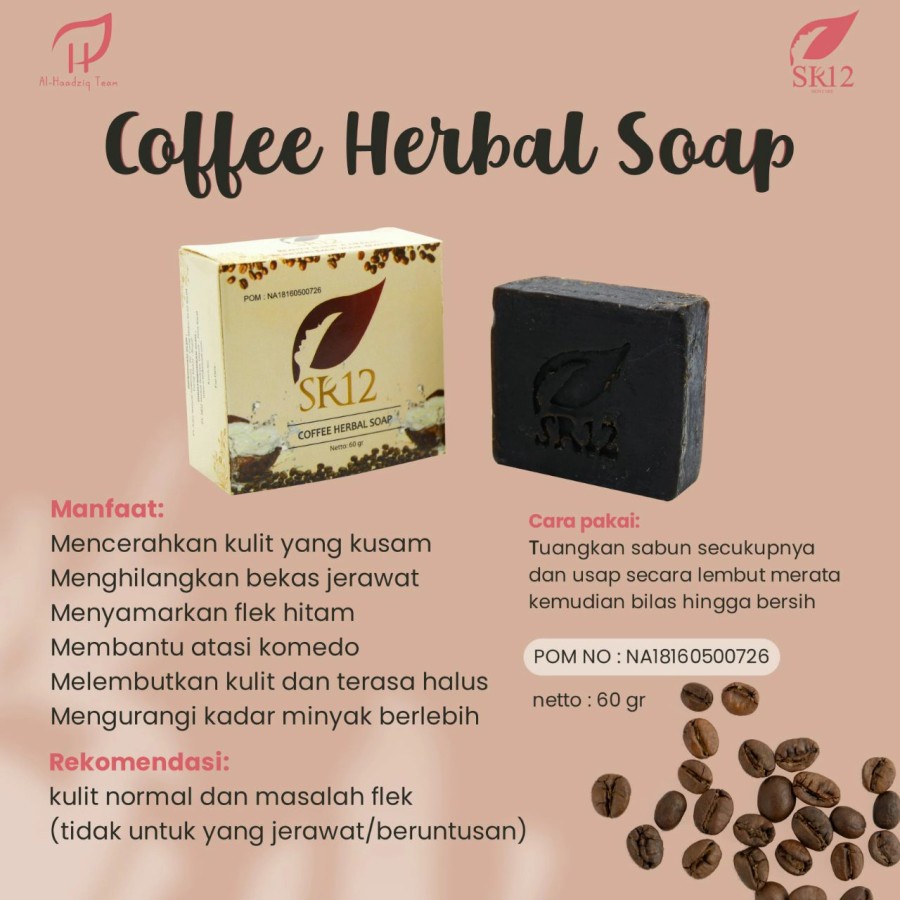 Sabun Muka SR12 Skincare Sabun Bulus Coffee Soap Sabun Natural Beras Rice Soap Pembersih Wajah SR12 Herbal Skincare Ori BPOM S94