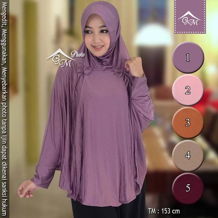 *obral**   MURMER JILBAB / HIJAB LANGSUNG / INSTAN BERGO PITA LENGAN PET JUMBO   _hijab segi empat