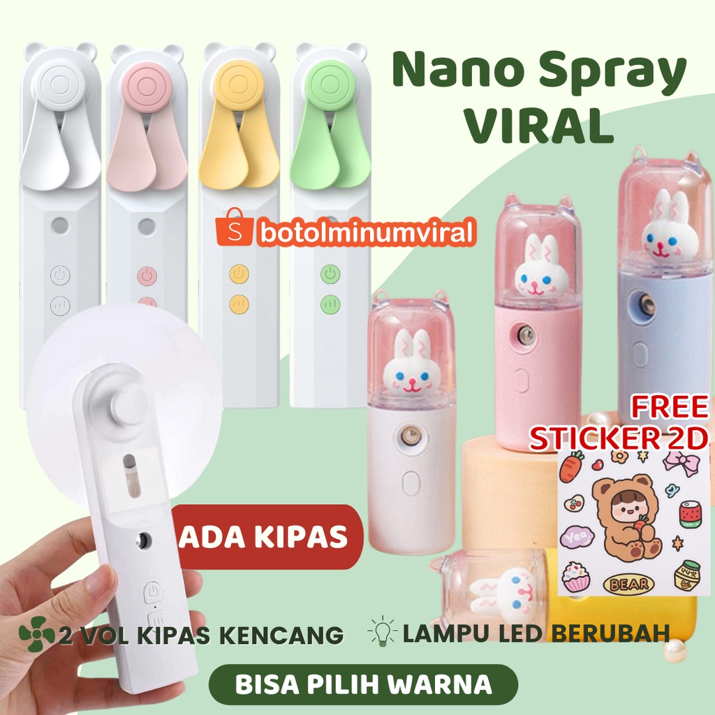 Nano Spray Wajah Muka Facial Mini Viral Murah Premium Face Mist Ori Face