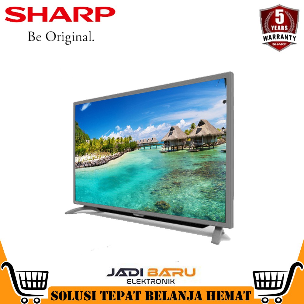 (READY COD) LED TV SHARP 32 inch | 32" 2T-C 32BA1 / 32BA2i  / 2T-32BA2i 32 INCH USB HDMI SILVER