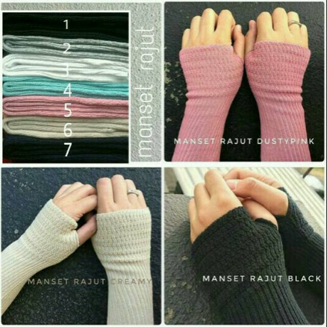 Gbm Manset Tangan Rajut Lengan Panjang