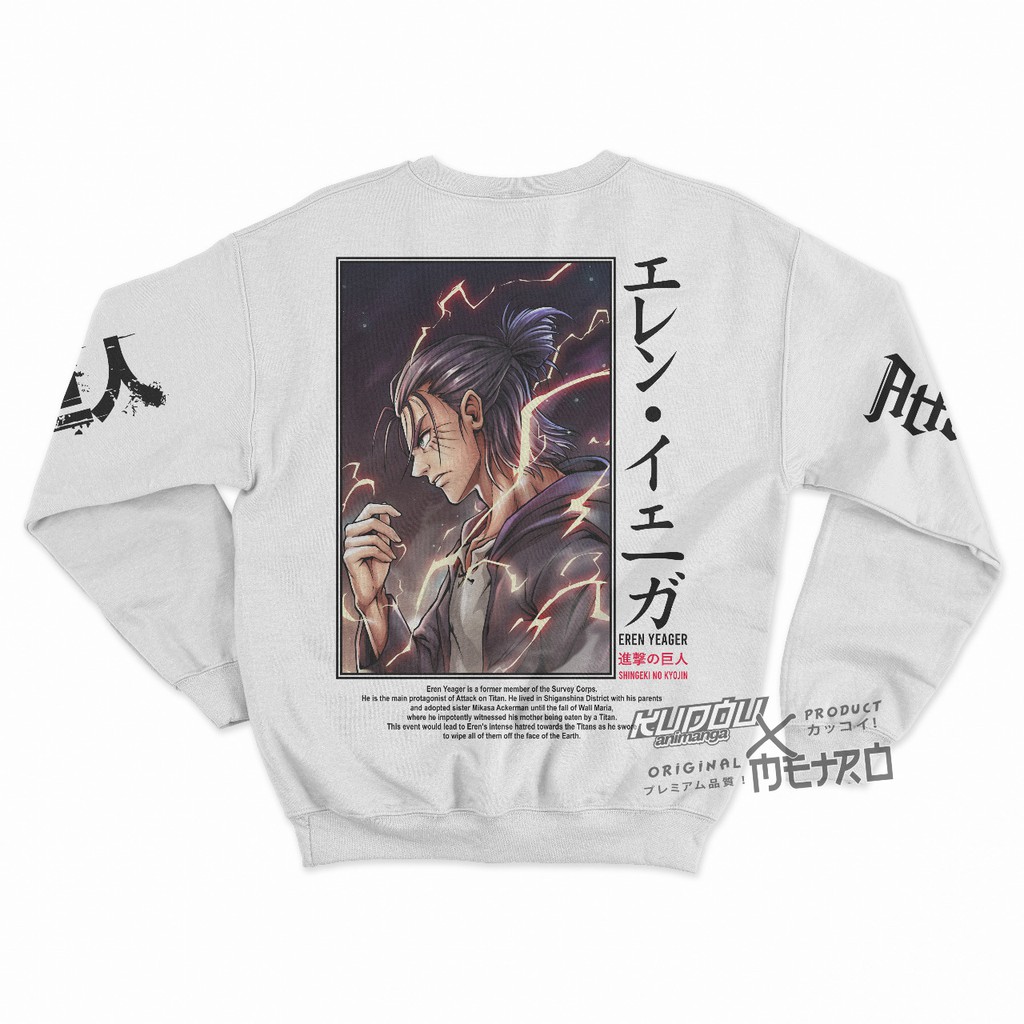 Crewneck  Eren Ultimate  AOT  Anime Attack On Titan SNK Manga