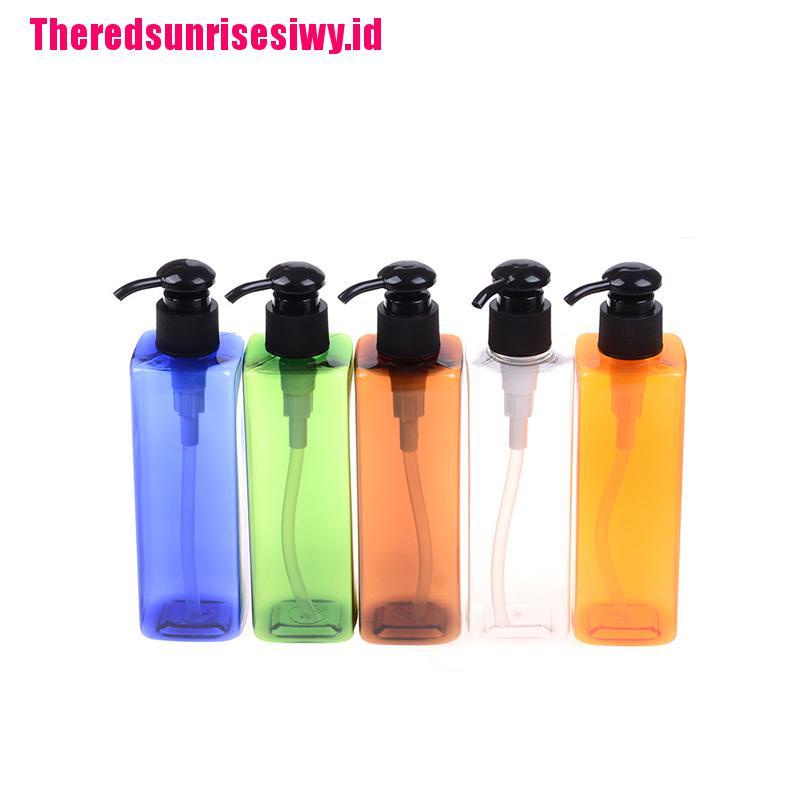 1pc Botol Dispenser Sabun Cair / Sampo Model Pompa Tangan Bahan Plastik 250ml Untuk Kamar Mandi