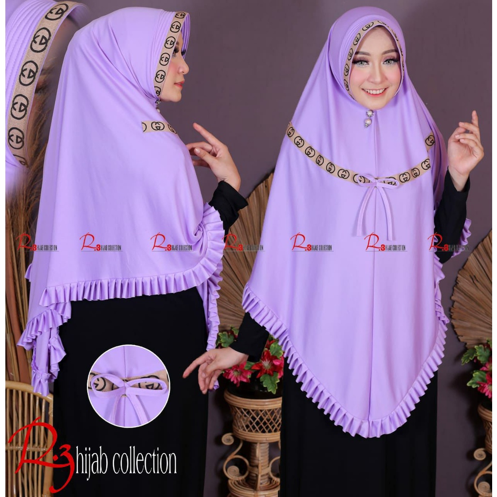 HIJAB INSTANT LIPIT PITA DEPAN R60 ORI R3 COLLECTION