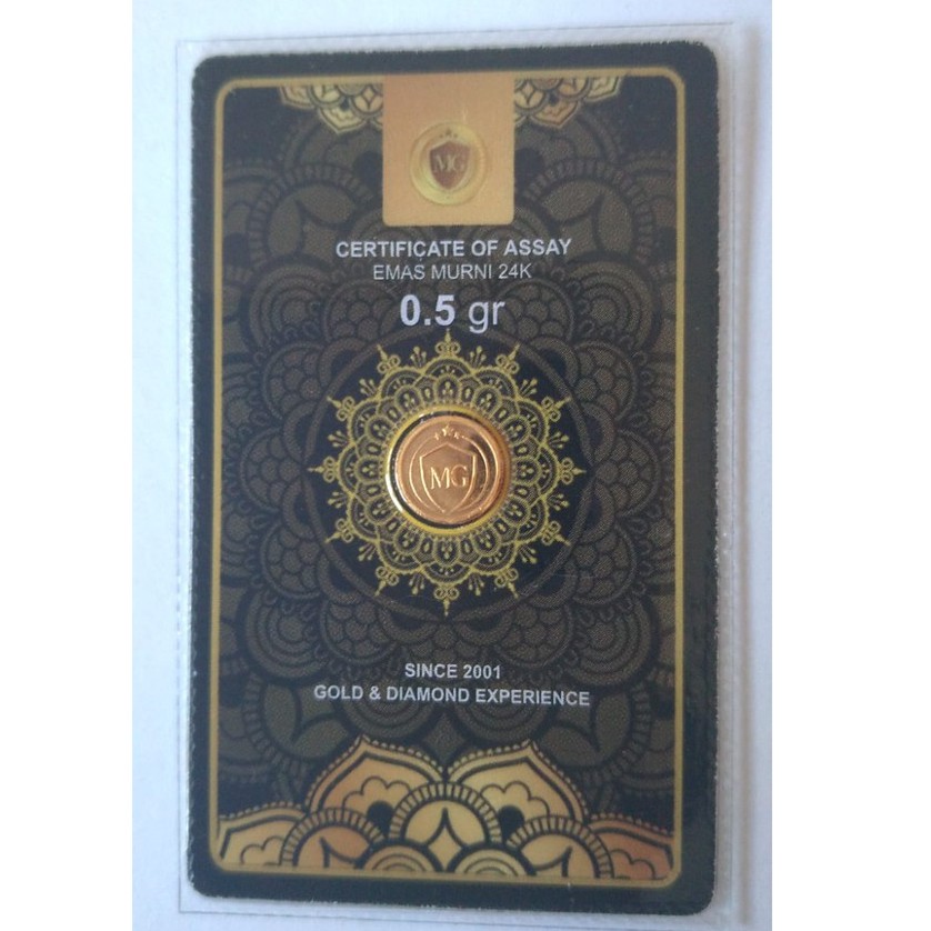 Mini Gold 0,5 Gram Logam Mulia Emas 24K