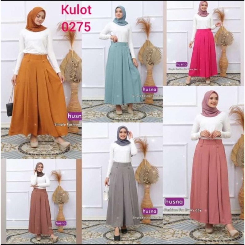 Kulot HUSNA 0275 Ori Rempel saku kanan kiri