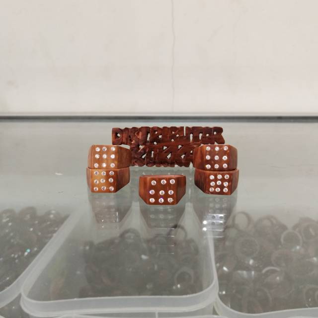 ( SUPER MURAH )  Grosir 5 pcs cincin kokka kaukah kaokah fukakah koka mata 9 besar coklat