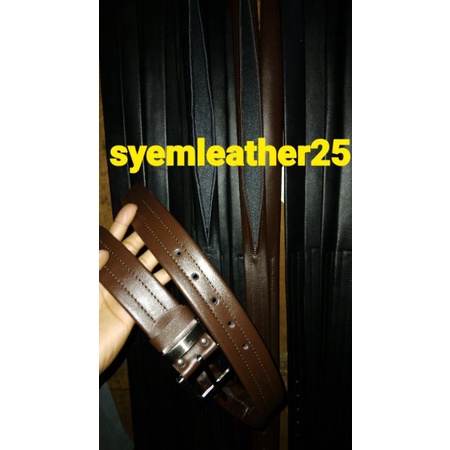 Ikat pinggang sleting kulit asli garut