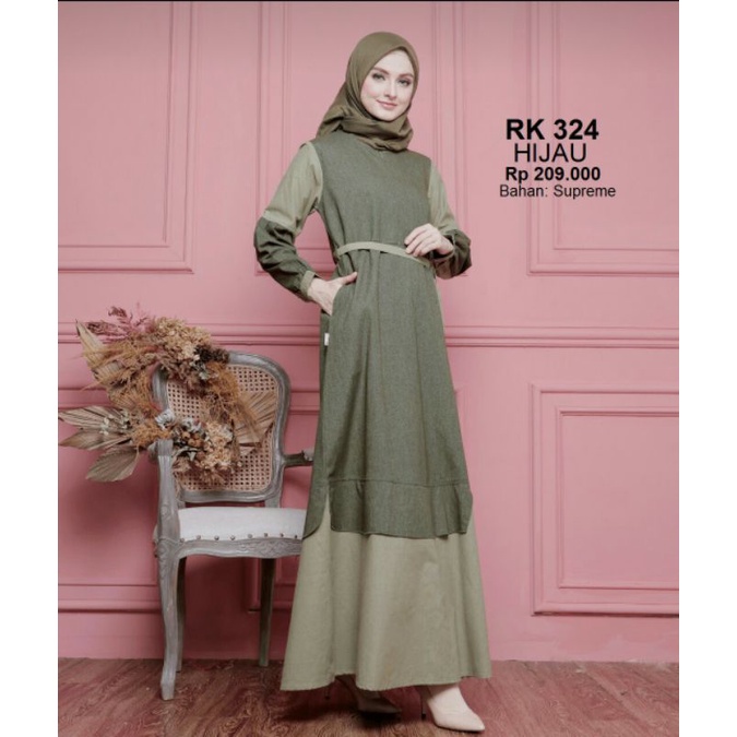 Gamis Elegant - Gamis Busui - Gamis Tali - Gamis Jumbo - Original Rauna