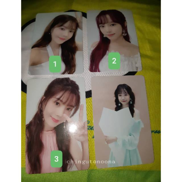PHOTO CARD / PC AR IZONE EUNBI, YENA, YURI BLOOM IZ I WAS
