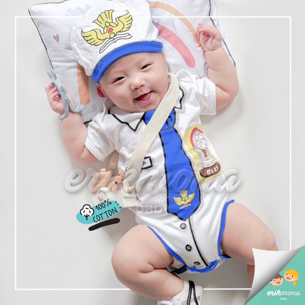 baju bayi jumper bayi karakter sekolah SMP