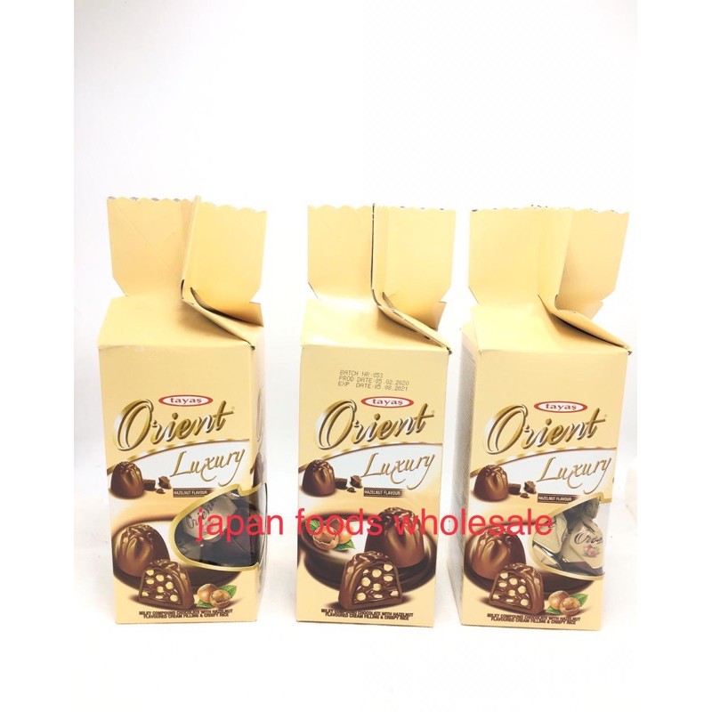 Tayas Bowknot Hazelnut 265gr 3pc / coklat impor / coklat turki
