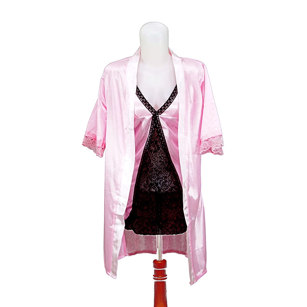 Lingerie Kimono dan Inner Dalaman Kimono set HRS Babydoll Baju Tidur