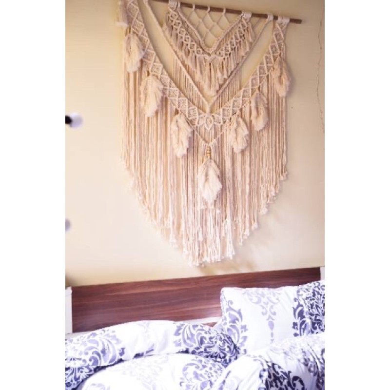 Macrame / Macrame boho / macrame wall hanging / hiasan dinding / dekorasi dinding